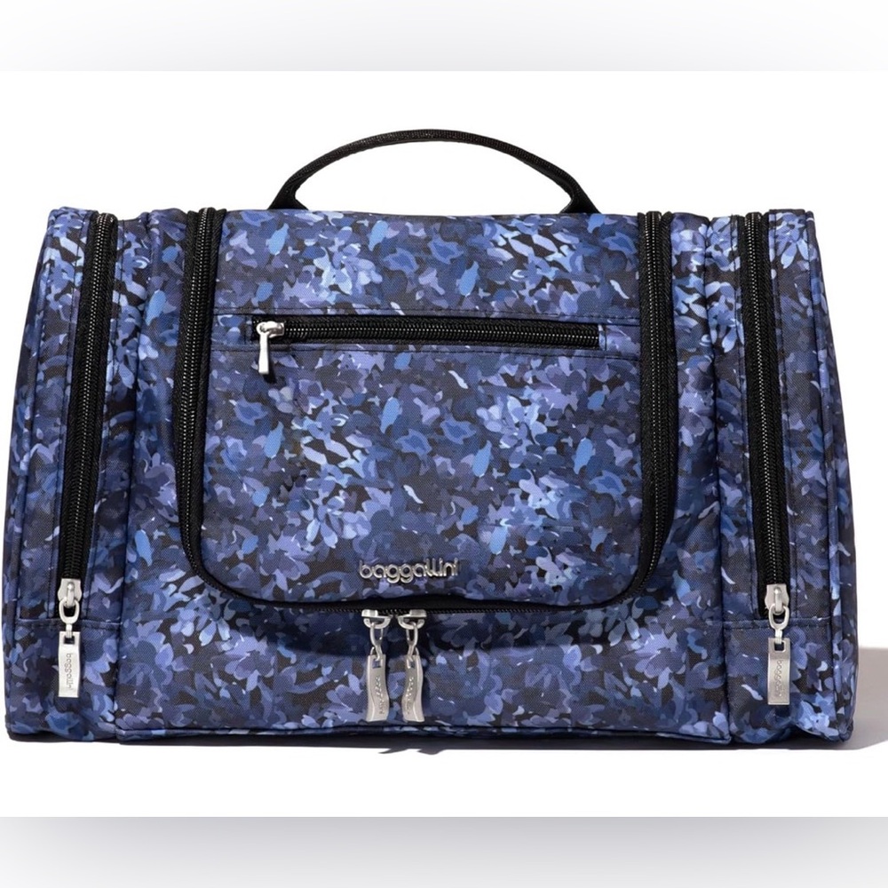 Baggallini Toiletry Bag | Indigo Petal (NWT)